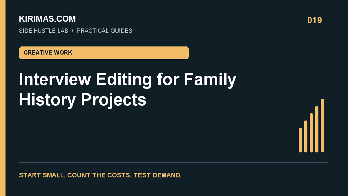 Kirimas.com guide: Interview Editing for Family History Projects