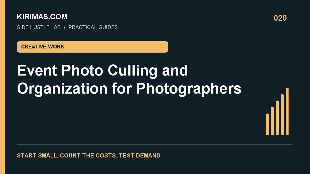 Kirimas.com guide: Event Photo Culling and Organization for Photographers