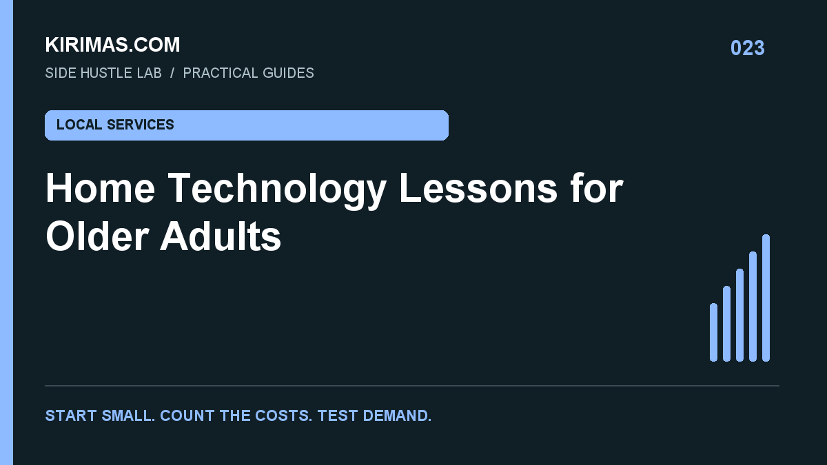 Kirimas.com guide: Home Technology Lessons for Older Adults