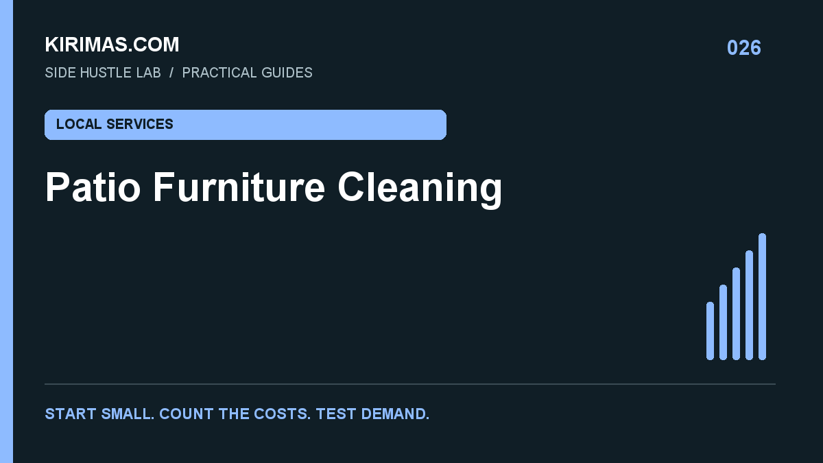 Kirimas.com guide: Patio Furniture Cleaning: A Narrow Outdoor Service to Test