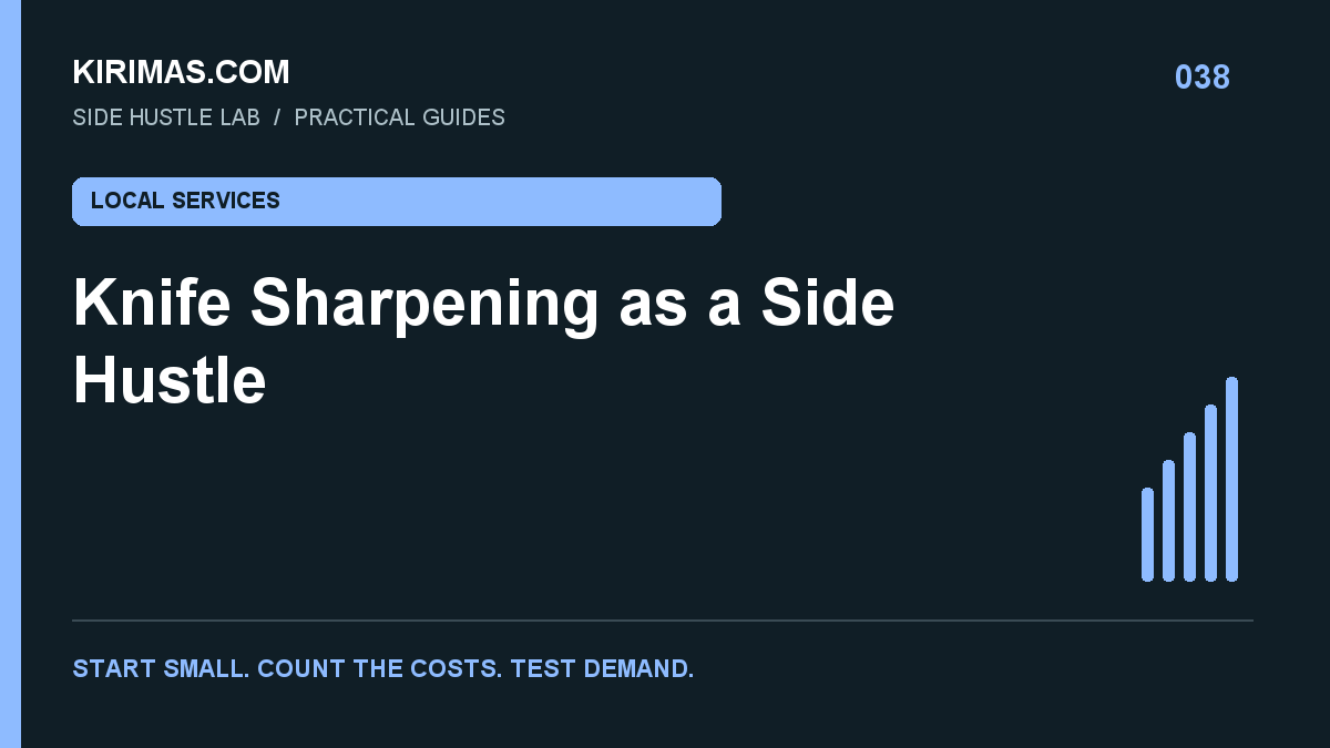 Kirimas.com guide: Knife Sharpening as a Side Hustle: Skill Comes Before Scale