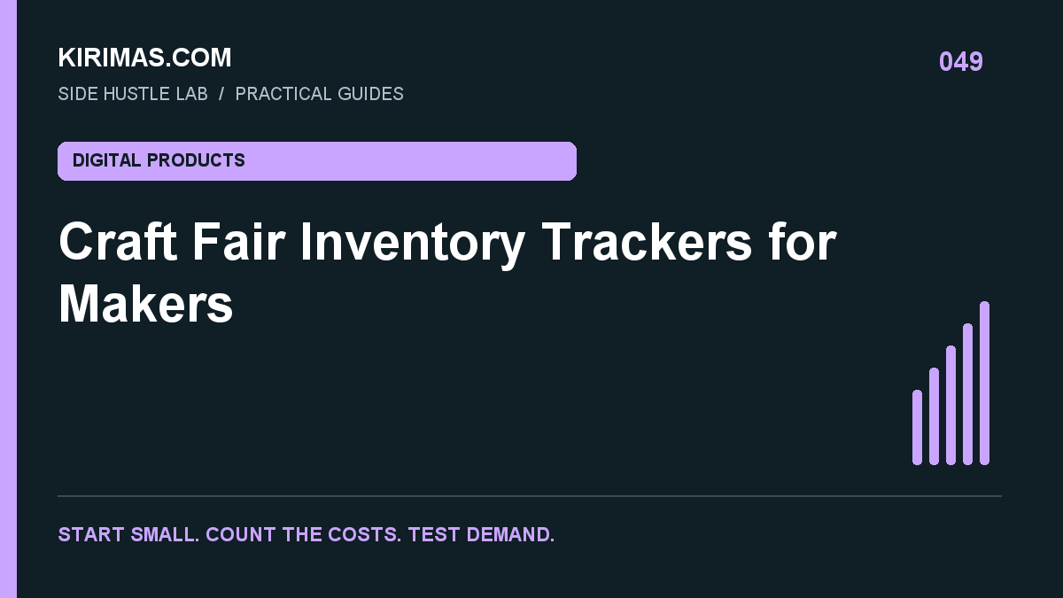 Kirimas.com guide: Craft Fair Inventory Trackers for Makers