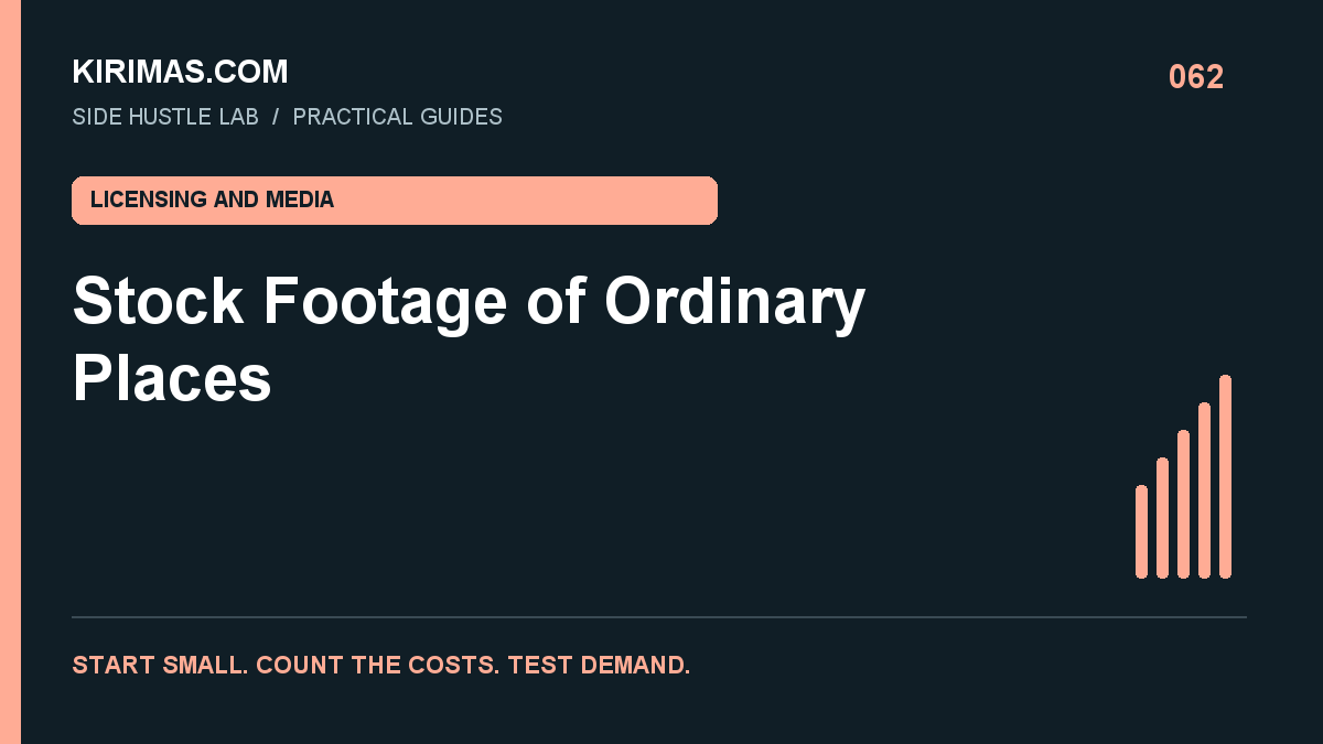 Kirimas.com guide: Stock Footage of Ordinary Places: Build a Useful Small Collection