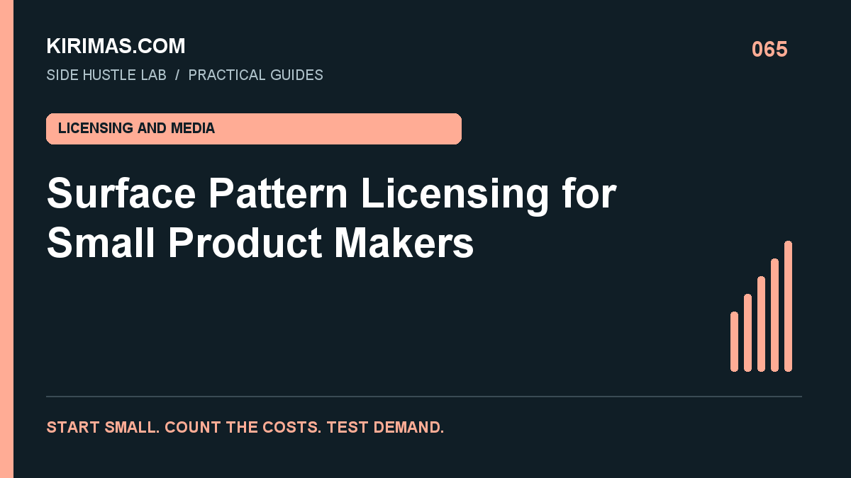 Kirimas.com guide: Surface Pattern Licensing for Small Product Makers