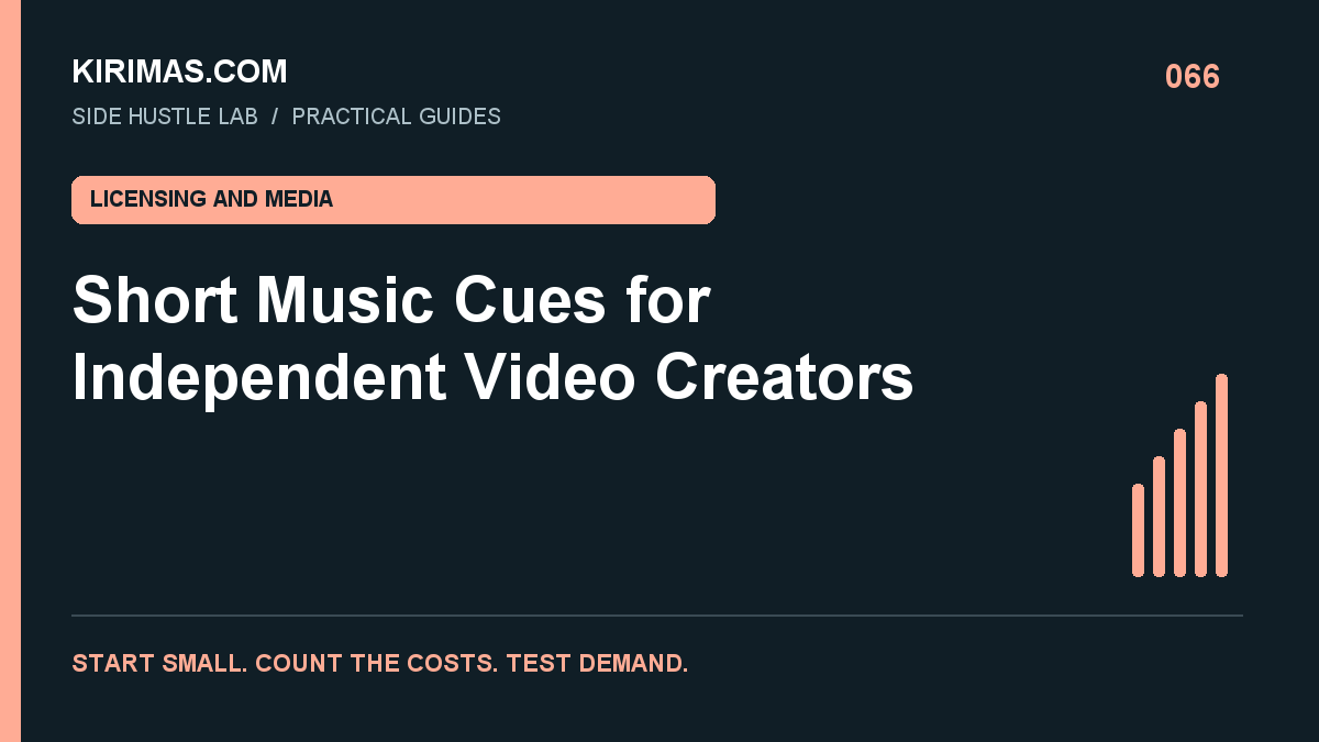 Kirimas.com guide: Short Music Cues for Independent Video Creators