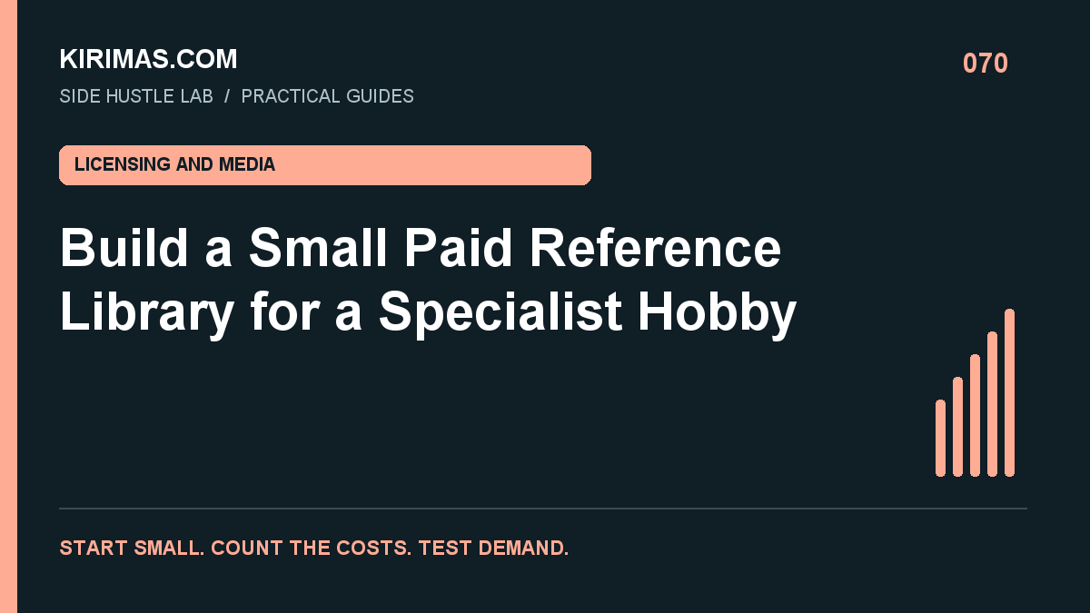 Kirimas.com guide: Build a Small Paid Reference Library for a Specialist Hobby