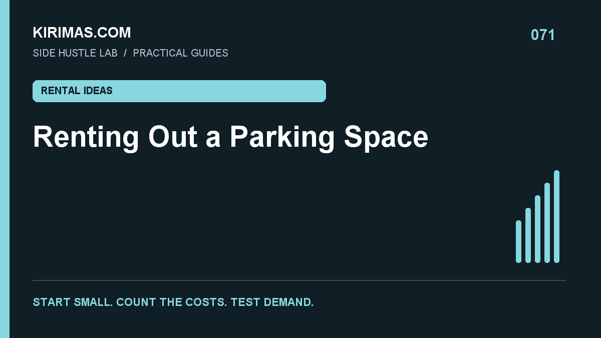 Kirimas.com guide: Renting Out a Parking Space: Check Permission Before Demand