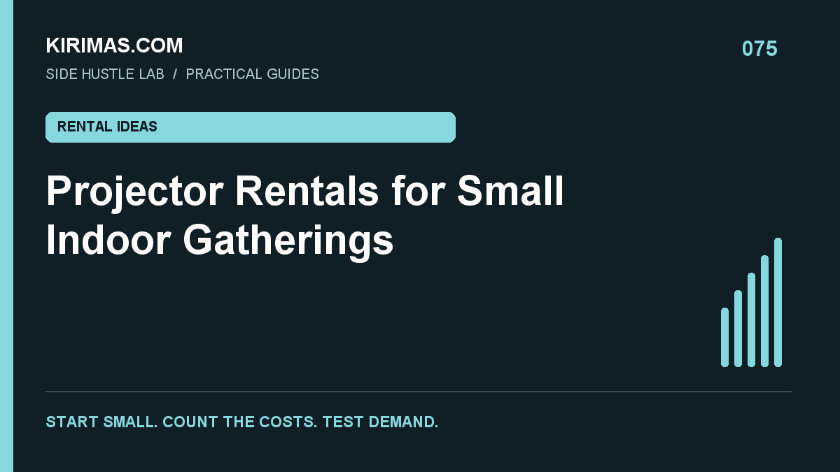 Kirimas.com guide: Projector Rentals for Small Indoor Gatherings
