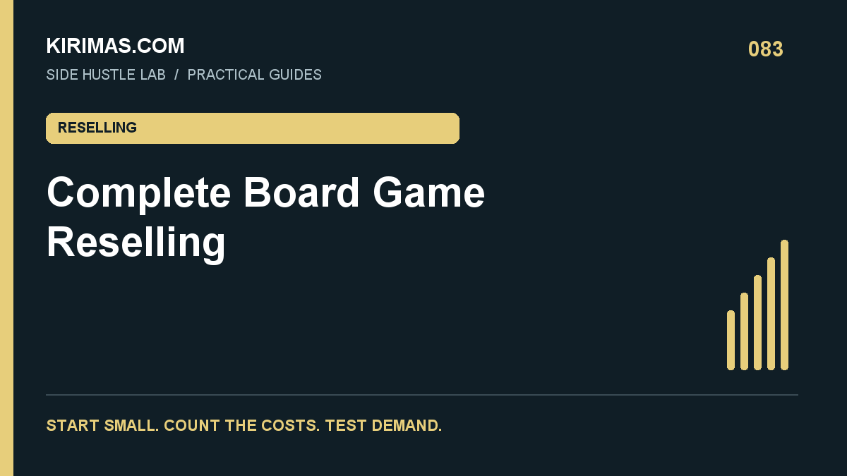 Kirimas.com guide: Complete Board Game Reselling: Counting Pieces Is the Business