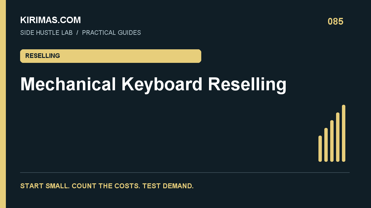 Kirimas.com guide: Mechanical Keyboard Reselling: Test Every Key