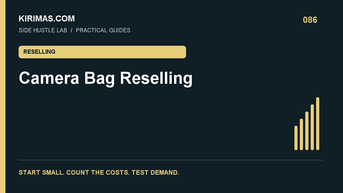 Kirimas.com guide: Camera Bag Reselling: A Lower-Complexity Photography Niche