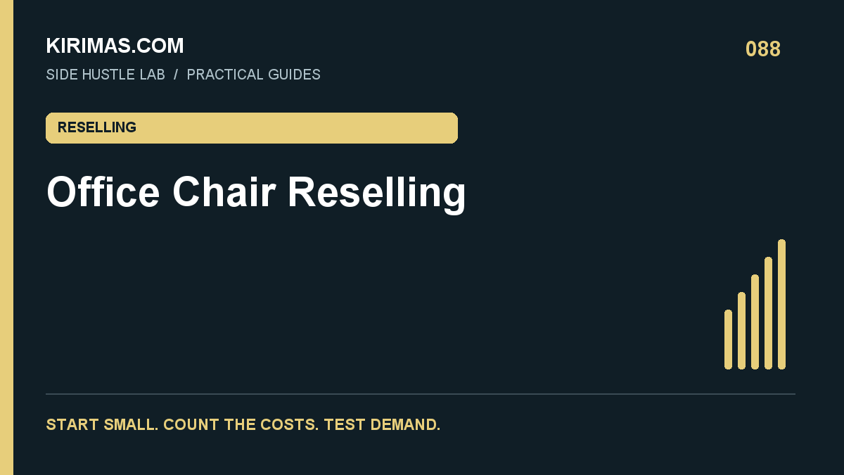 Kirimas.com guide: Office Chair Reselling: Local Pickup Can Change the Economics