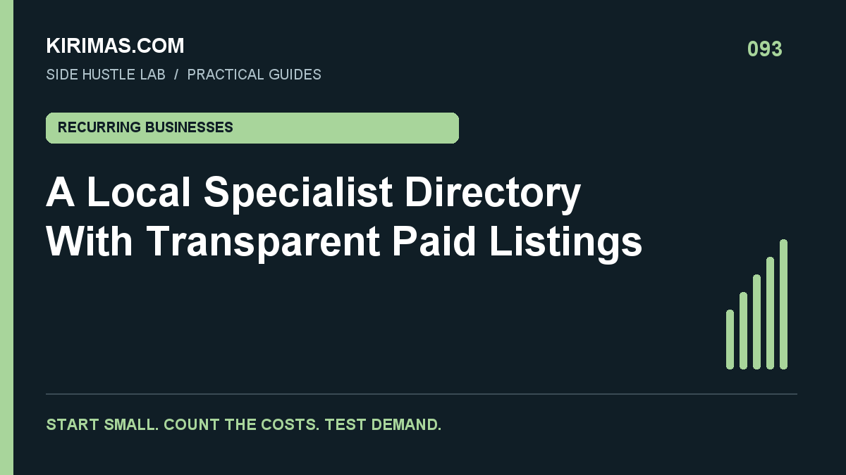 Kirimas.com guide: A Local Specialist Directory With Transparent Paid Listings