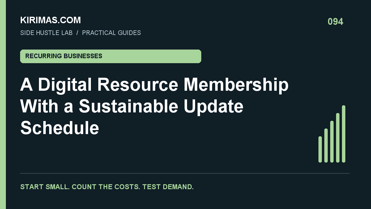Kirimas.com guide: A Digital Resource Membership With a Sustainable Update Schedule
