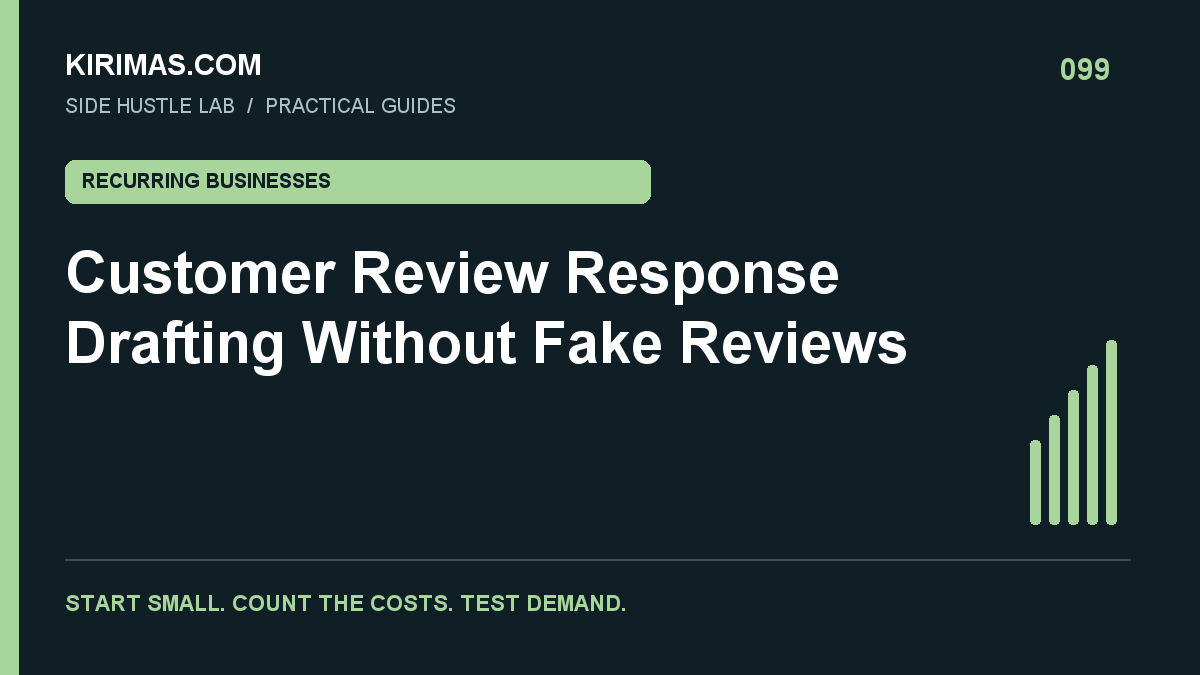 Kirimas.com guide: Customer Review Response Drafting Without Fake Reviews